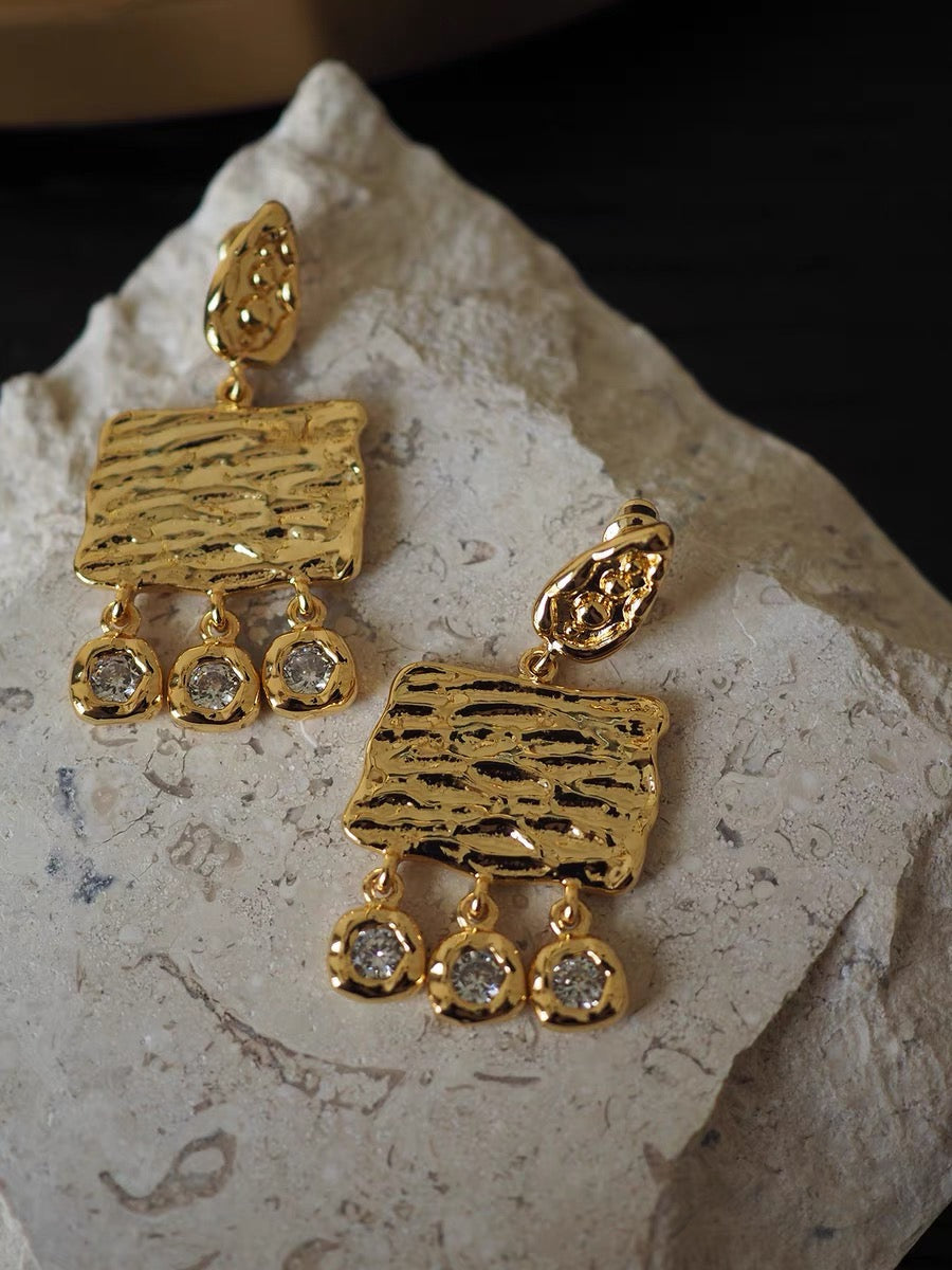 Marlena Earrings | 24k Gold Plated