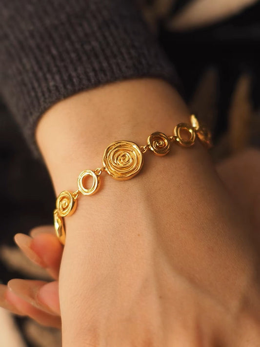 Nadine Bracelet | 24k Gold Plated