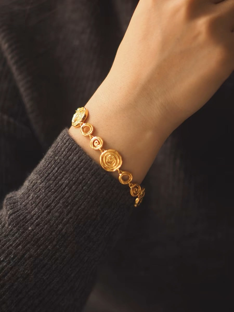 Nadine Bracelet | 24k Gold Plated