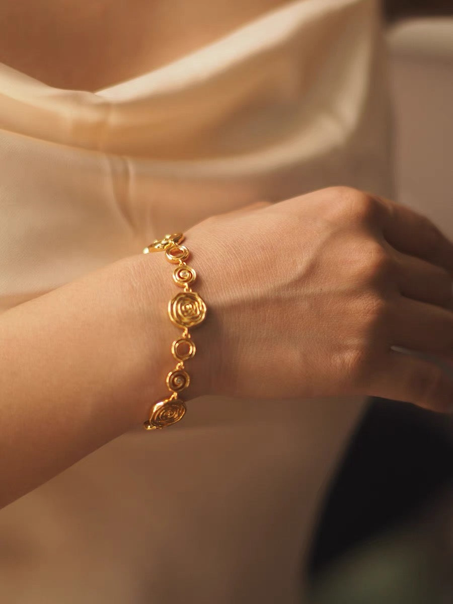 Nadine Bracelet | 24k Gold Plated