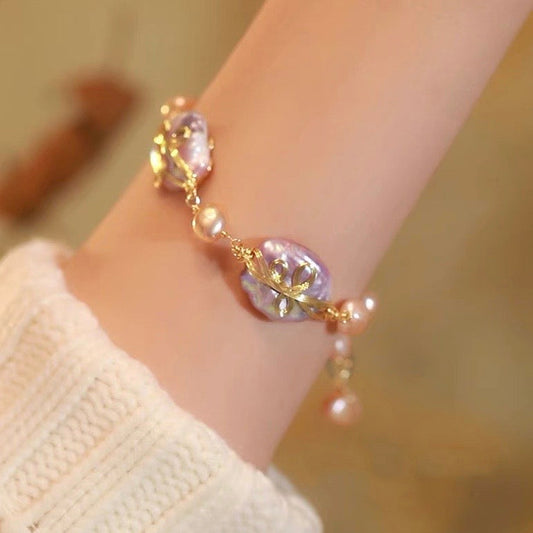 Luciana Pearl Bracelet｜18k Gold Plated