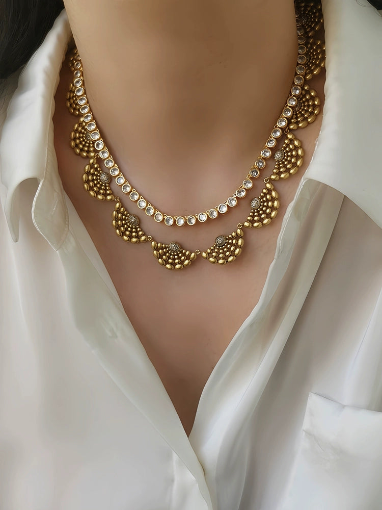 Eloise Necklace Set | 24k Gold Plated