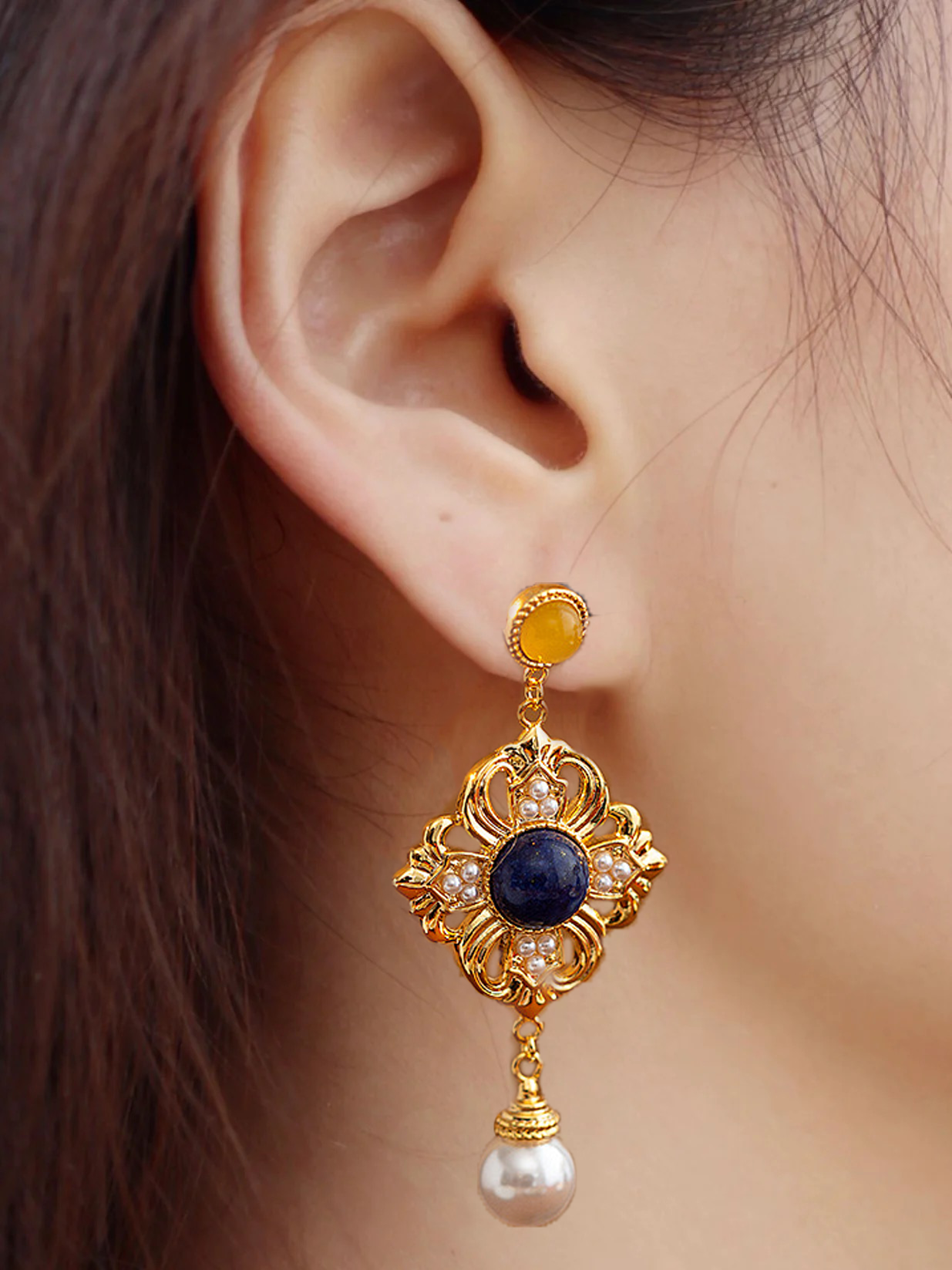 Claudia Earrings | 24k Gold Plated