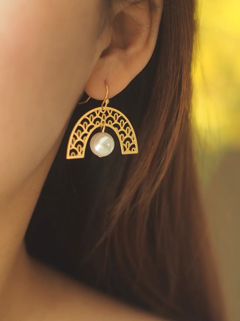 Georgette Earrings | 24k Gold Plated